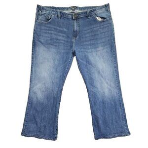 Indigo Alpha Straight Jeans Men's 48/30 360 Flex Stretch Workwear Normcore Y2K